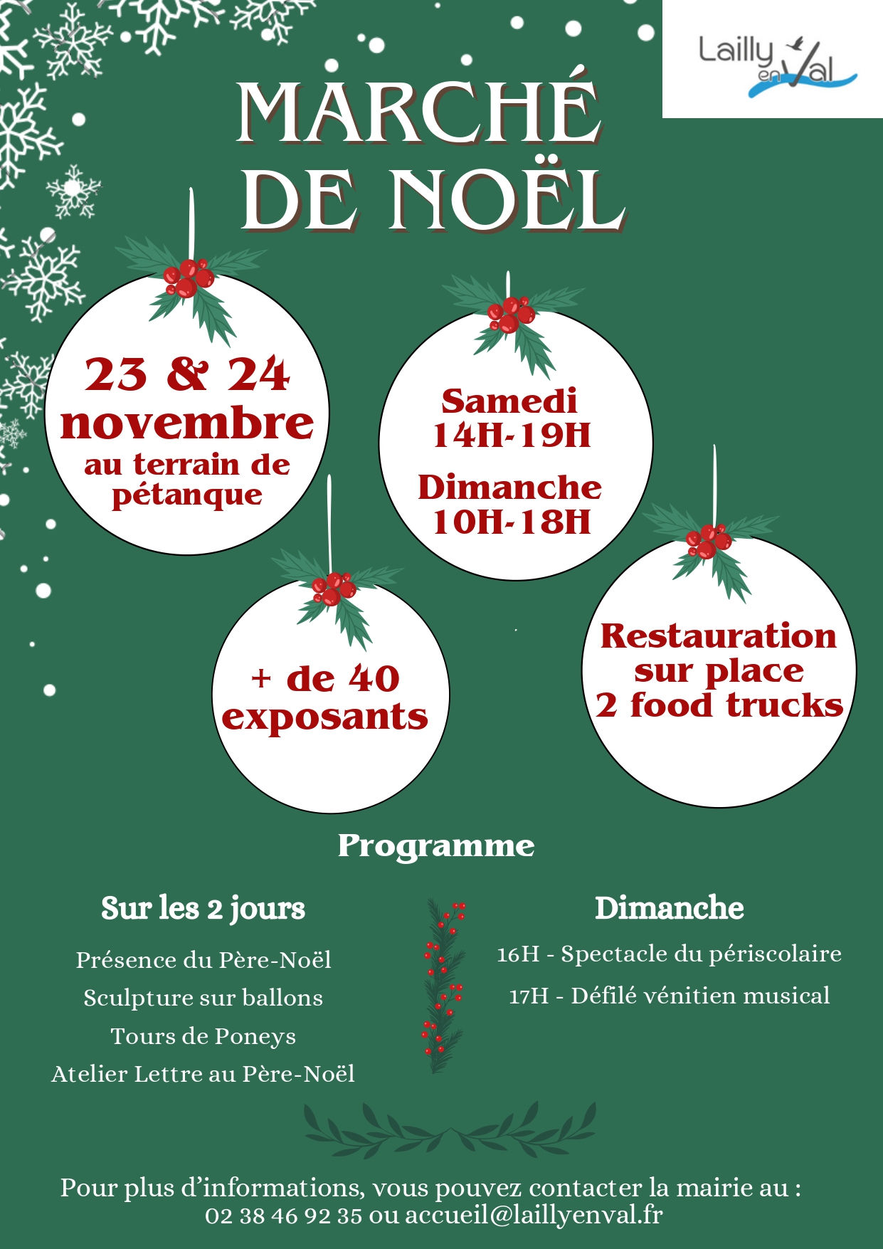 Mairie - Affiche Marché Noël 2024